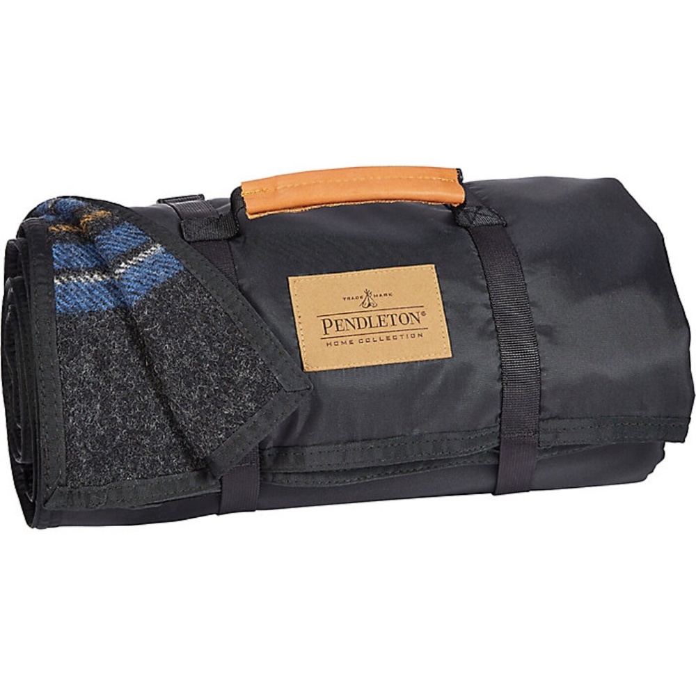 NWT Pendleton Nylon Backed Roll-Up Baby or Picnic Blanket Summit Lake